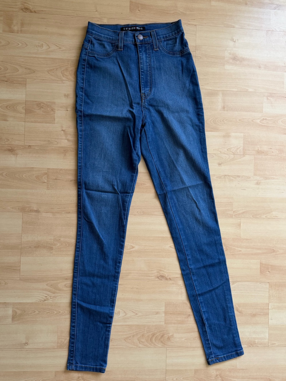 Fashion Nova Dark Blue Classic High Waist Skinny Jeans